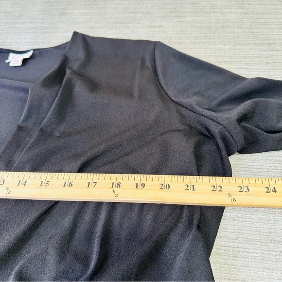 LulaRoe DeAnne Wrap Gold & Black Maxi Pleated Dress Size XL - Picture 8 of 10